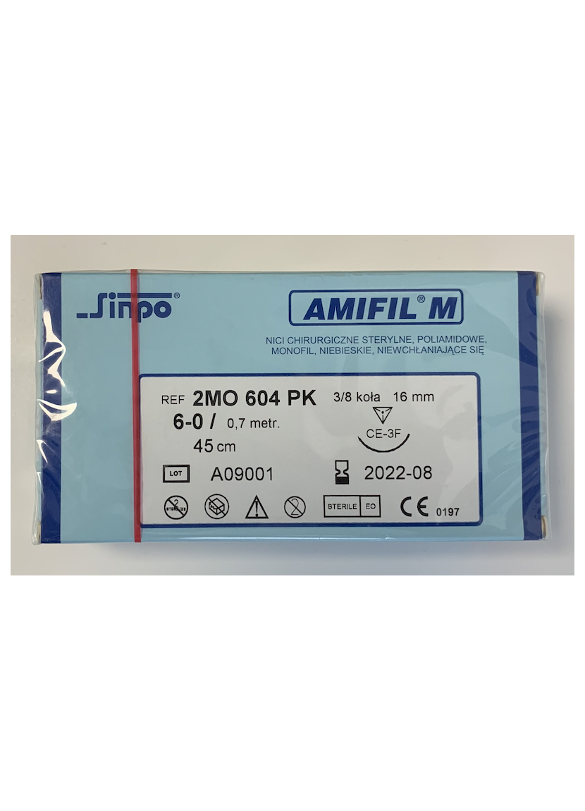 Amifil nici chirurgiczne 6-0 2MO 604PK