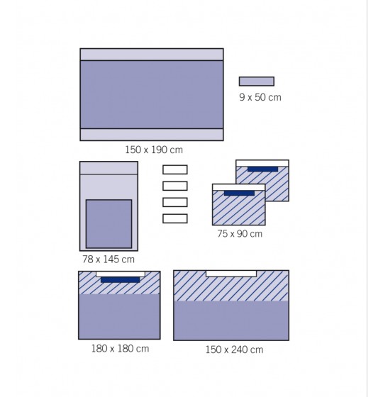 Universal set with reinforced Mayo table cover 1010-02