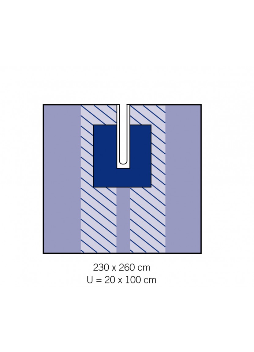 Adhesive drape with cutout 1315-01