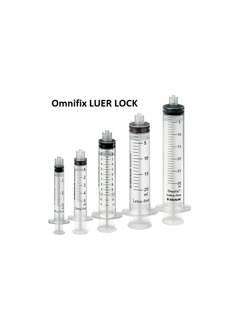 OMNIFIX 3-piece syringe Luer Lock solo type
