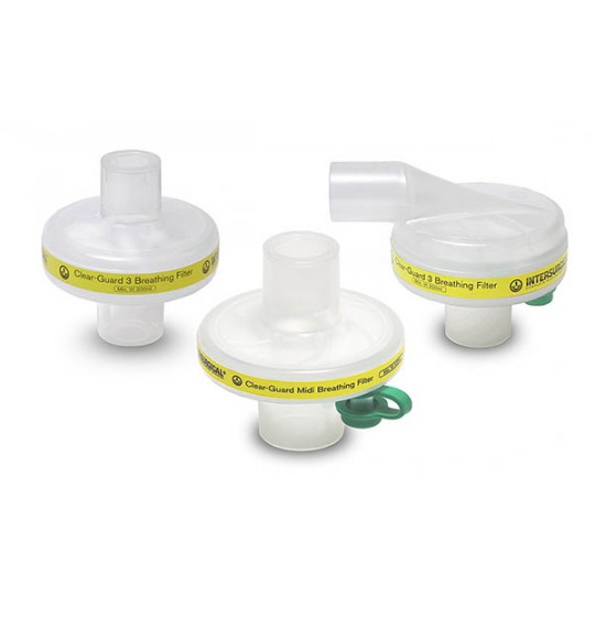 Clear Guard Midi breathing filter with luer port